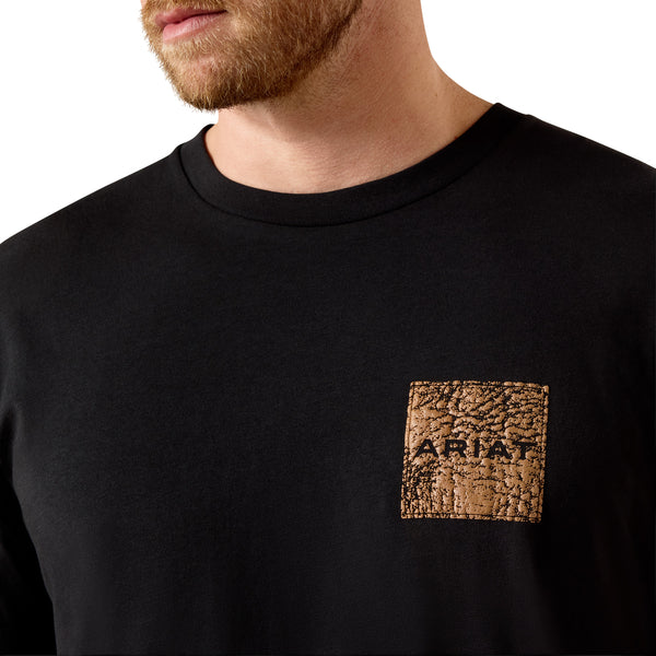 Ariat Boot Leather Patch Short Sleeve Tee 10071159