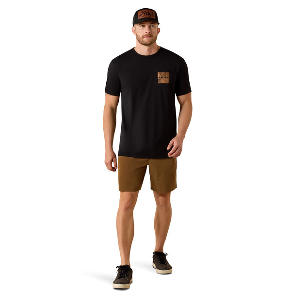 Ariat Boot Leather Patch Short Sleeve Tee 10071159