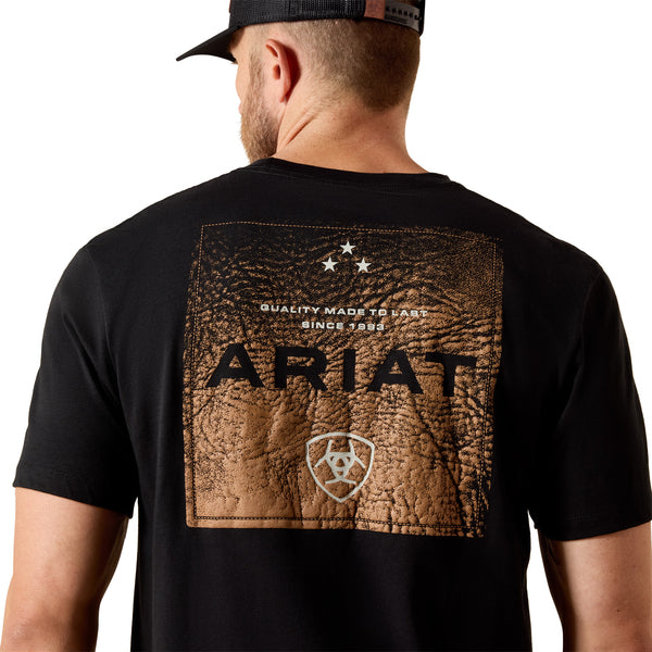 Ariat Boot Leather Patch Short Sleeve Tee 10071159