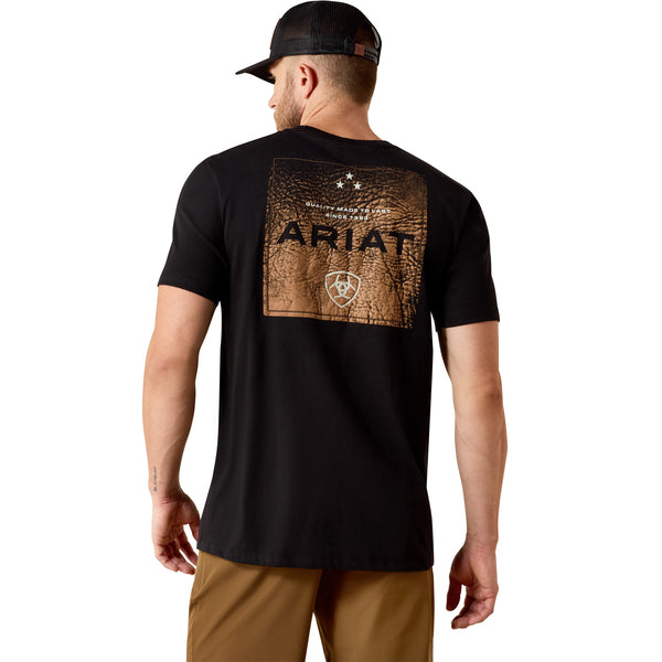 Ariat Boot Leather Patch Short Sleeve Tee 10071159
