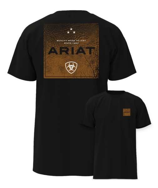 Ariat Boot Leather Patch Short Sleeve Tee 10071159