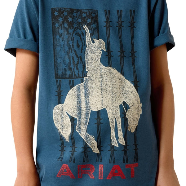 Ariat Boys Flag Bronco T Shirt 10071184