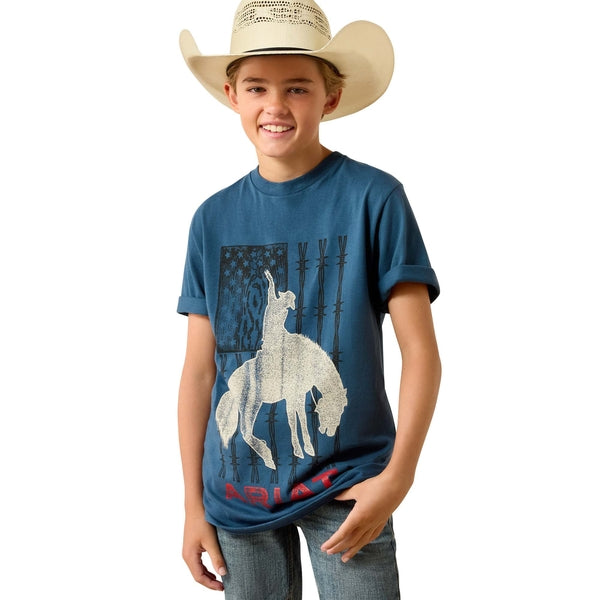 Ariat Boys Flag Bronco T Shirt 10071184