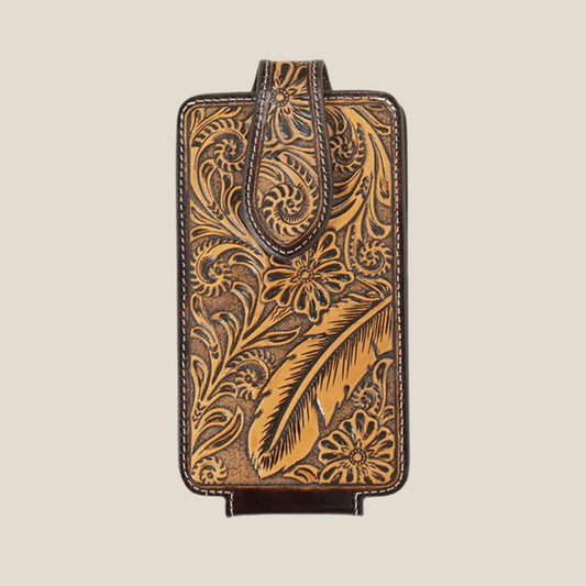 Ariat Floral and Feather Embossed Phone Case A0603802