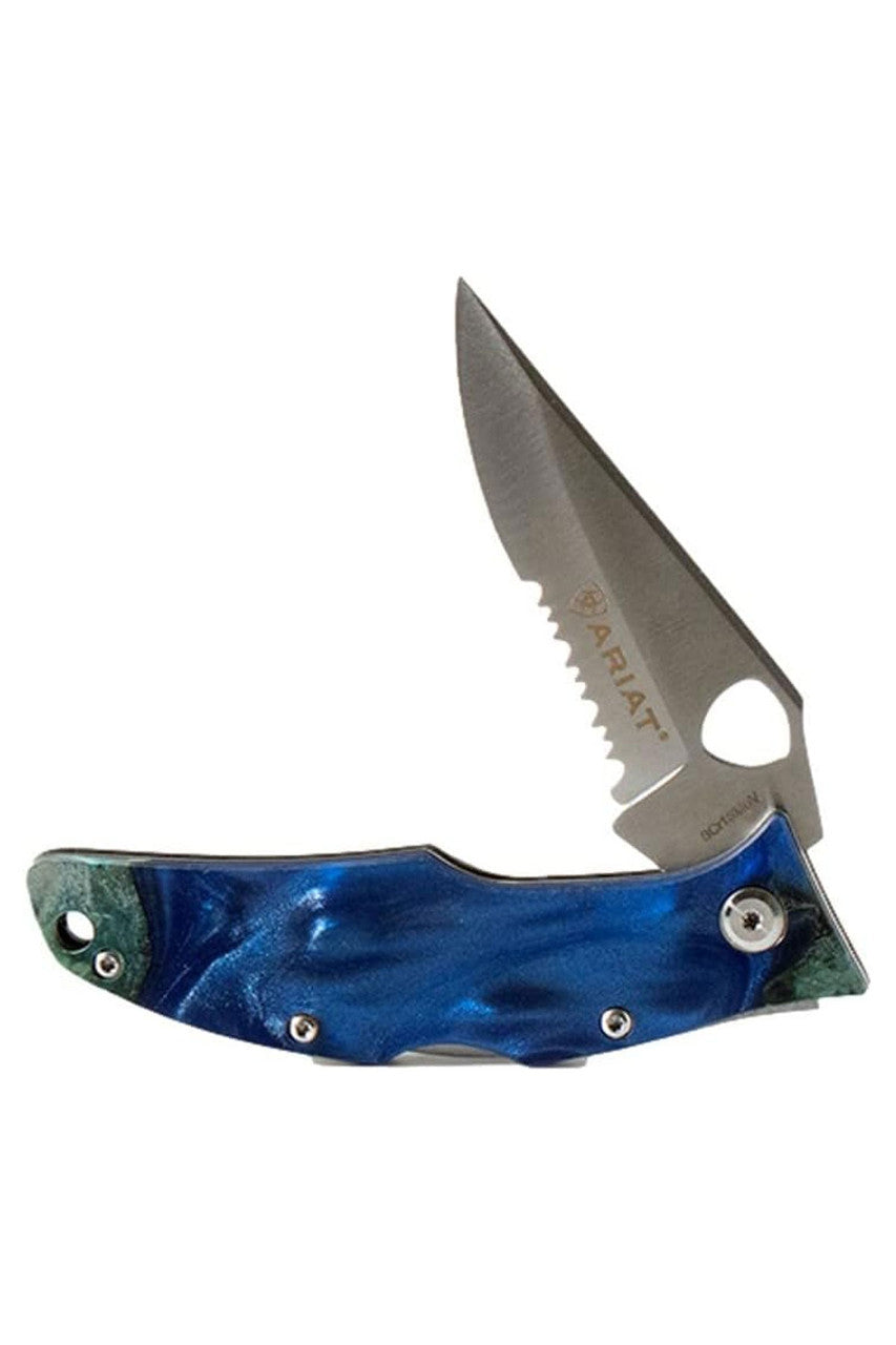 Ariat Knife Unisex 3" Hybrid Marble Blue - A710012597-M