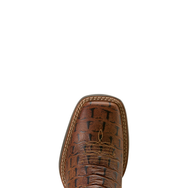 Ariat Knox Cowboy Boot Kids - Brown Croc Print/Navy 10074192