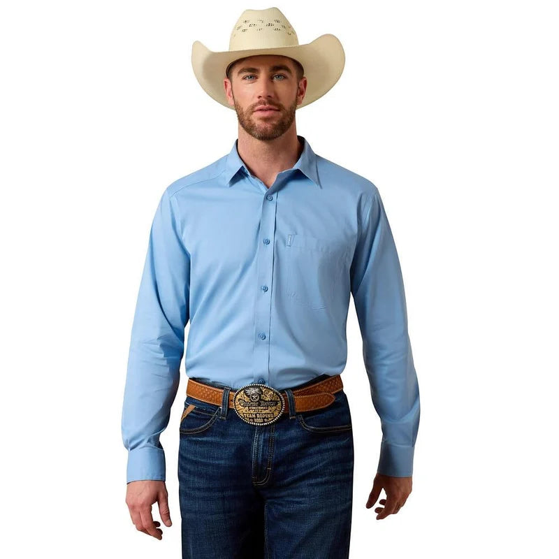 Ariat Men's Everything Long Sleeve Shirt Blue 10079557