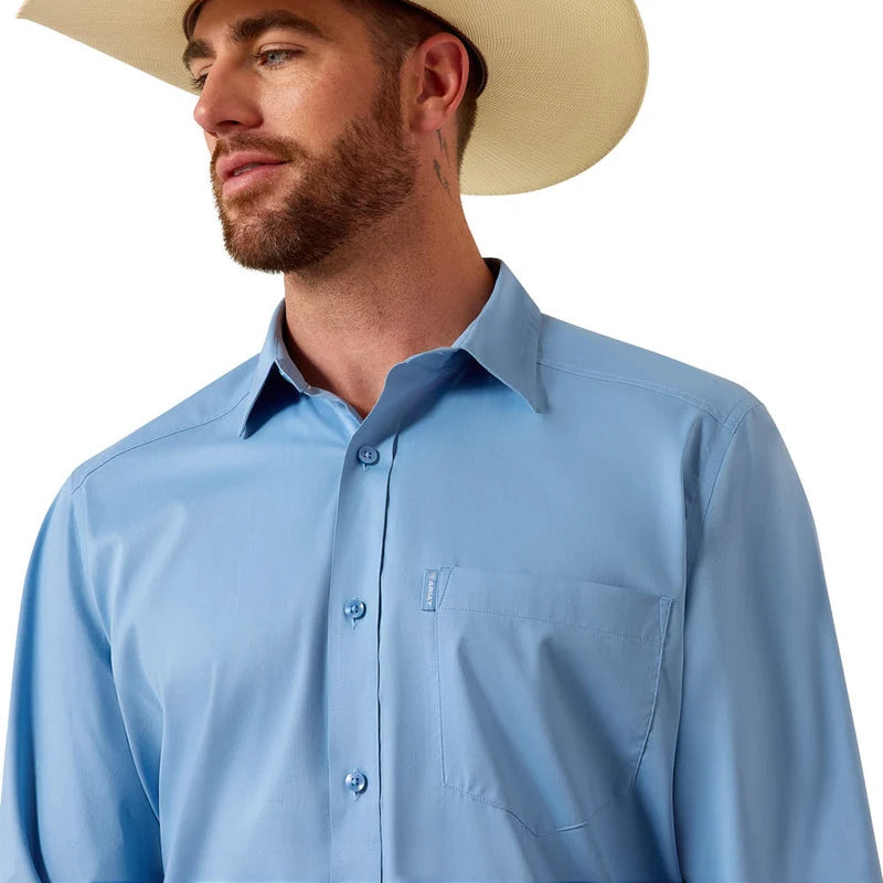 Ariat Men's Everything Long Sleeve Shirt Blue 10079557