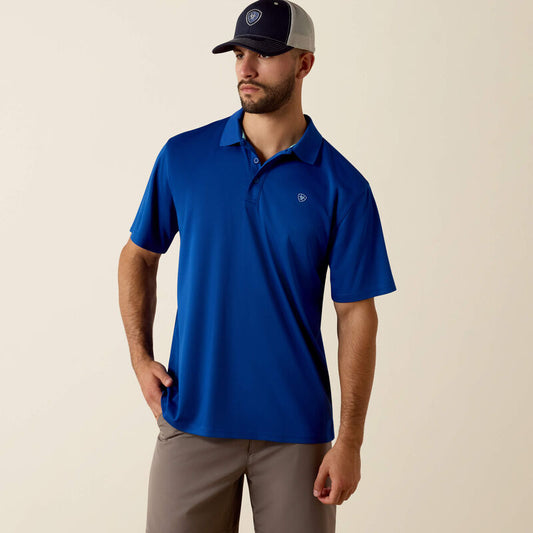 Ariat Men's AriatTEK Blue Quartz Polo 10073482