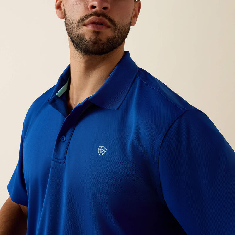 Ariat Men's AriatTEK Blue Quartz Polo 10073482