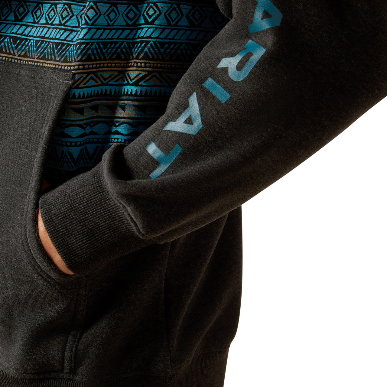 Ariat Men's Aztec Inspired Turquoise Hoodie 10052450