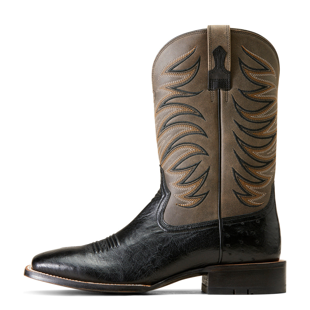 Ariat Men's Badlands Exotic Smooth Ostrich Western Boots - Broad Square Toe 10046953
