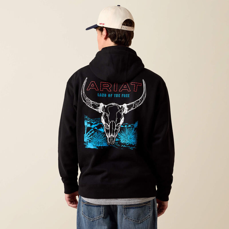Ariat Men's Bison Bureau Hoodie Black 10079496