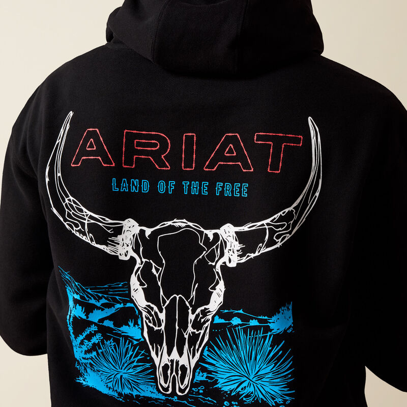 Ariat Men's Bison Bureau Hoodie Black 10079496