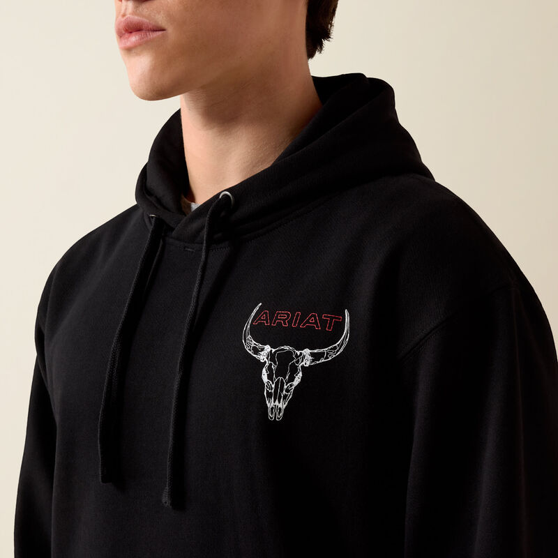 Ariat Men's Bison Bureau Hoodie Black 10079496