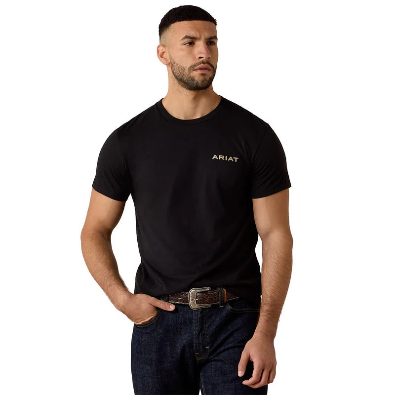 Ariat Men's Cojiba Serape Short Sleeve Graphic T-Shirt Black 10080685