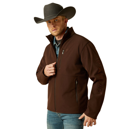 Ariat Men's Brown Logo Concealed Carry Softshell Jacket 10062585