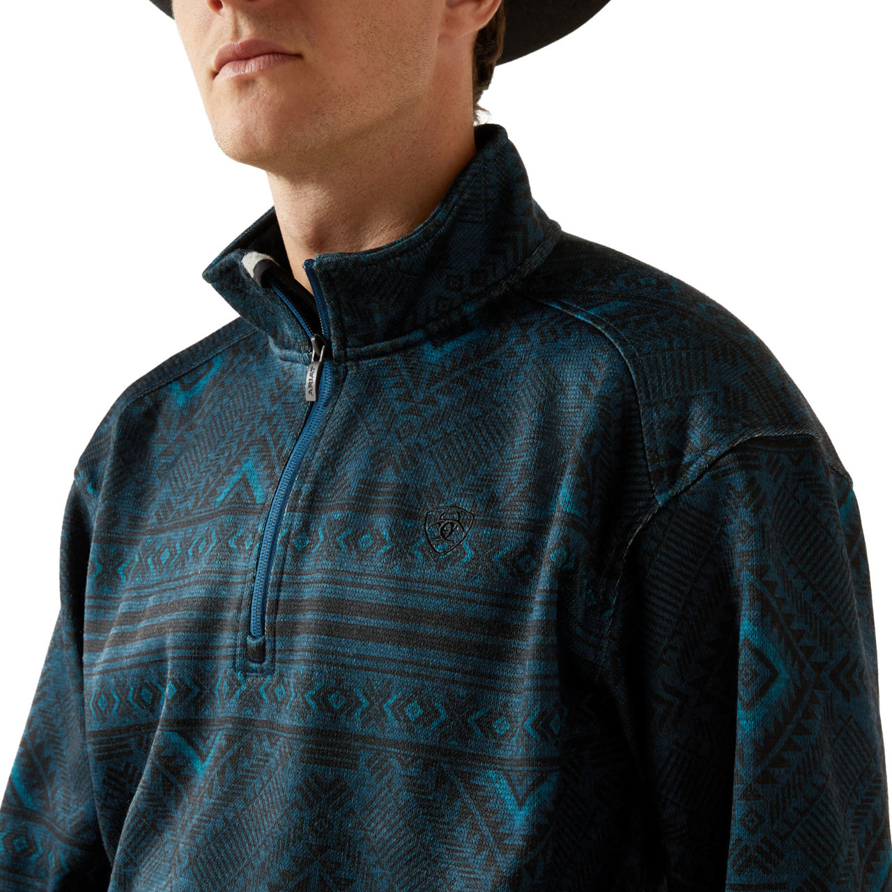 Ariat Men's Caldwell Logo 1/4 Zip Sweater 10062621