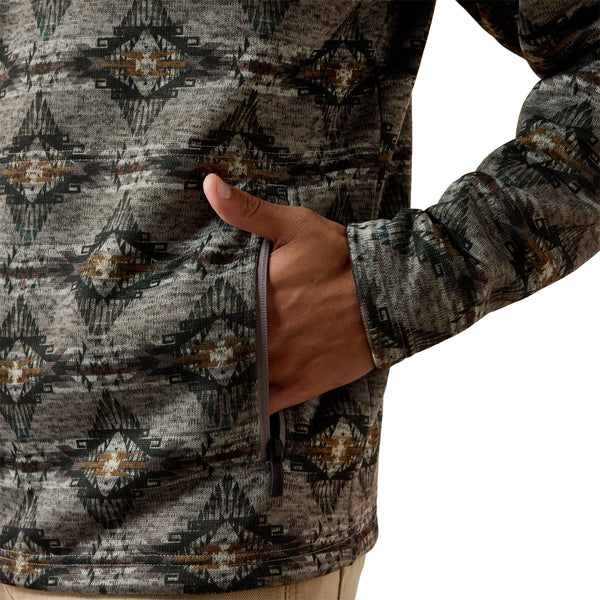 Ariat Men's Caldwell Storm Front Southwest 1/4 Zip Sweater 10081927