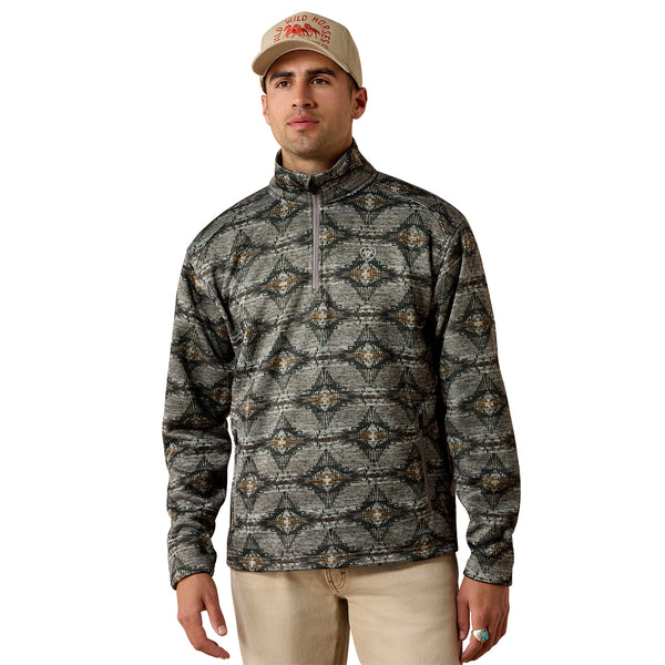 Ariat Men's Caldwell Storm Front Southwest 1/4 Zip Sweater 10081927