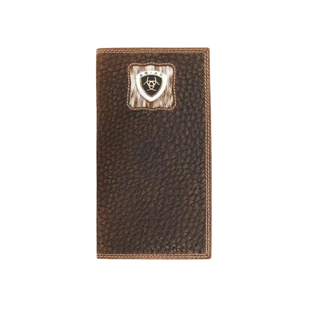 Ariat Men's Calf Hair Rodeo Brown Wallet  A3566602