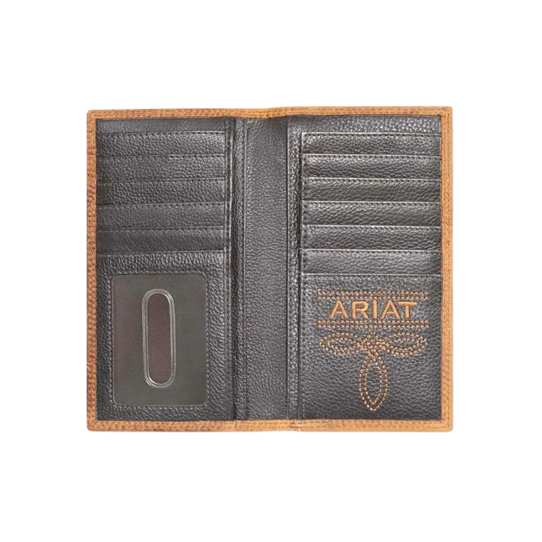 Ariat Men's Calf Hair Rodeo Brown Wallet  A3566602