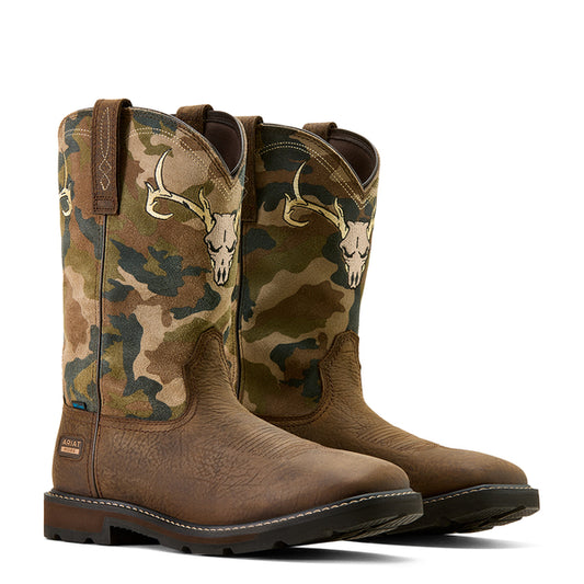 Ariat Men's Groundbreaker Graphic Waterproof Camo Work Boot 10074211
