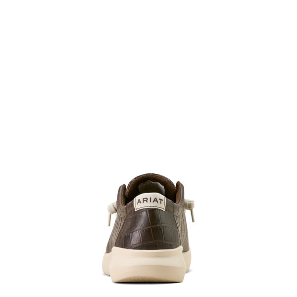 Ariat Men's Hilo Crocodile Print Casual Shoes - Moc Toe 10074178