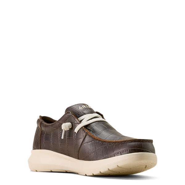 Ariat Men's Hilo Crocodile Print Casual Shoes - Moc Toe 10074178