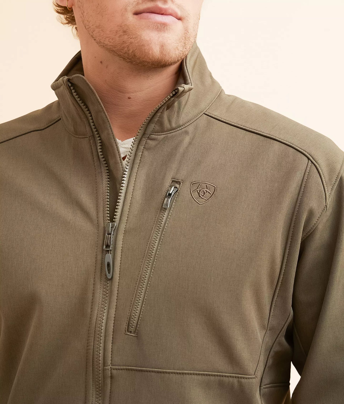 Ariat Men's Logo 2.0 Crocodile Heather Softshell Jacket 10058157