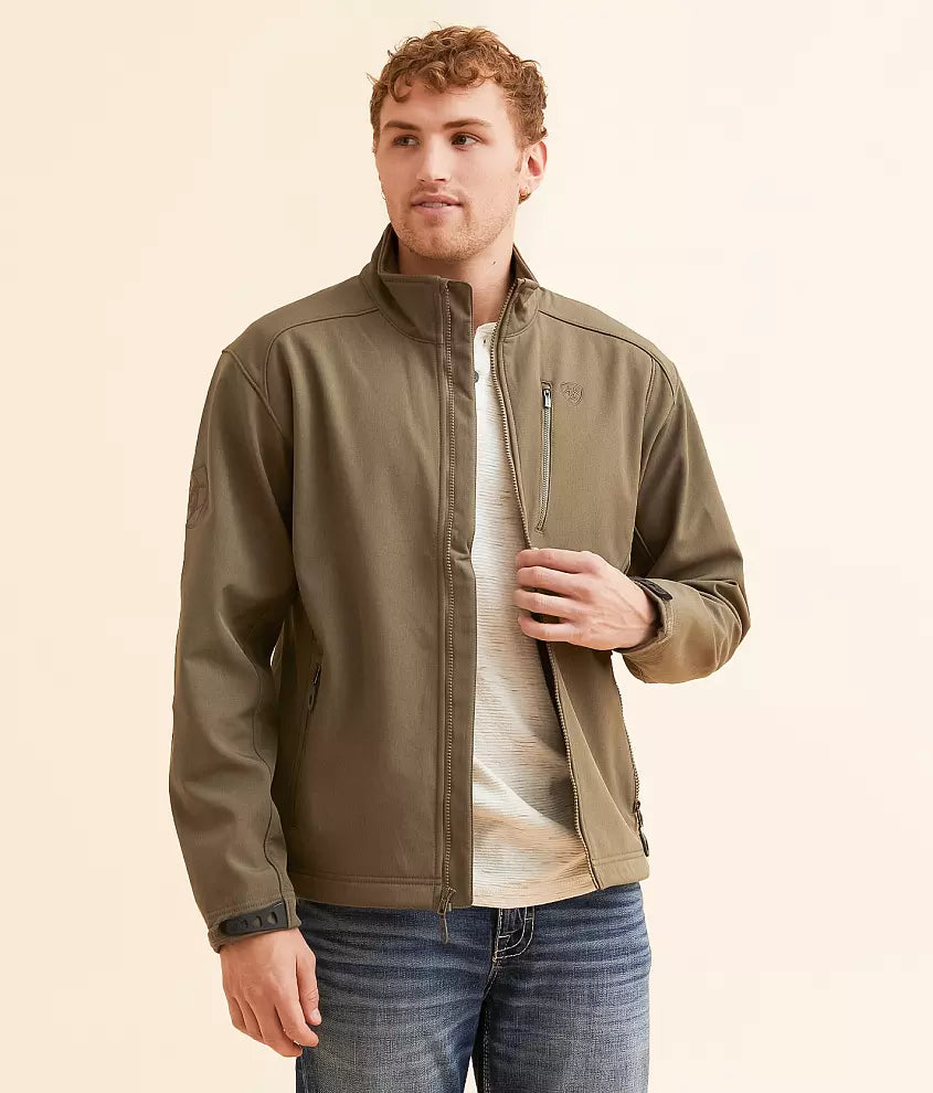 Ariat Men's Logo 2.0 Crocodile Heather Softshell Jacket 10058157