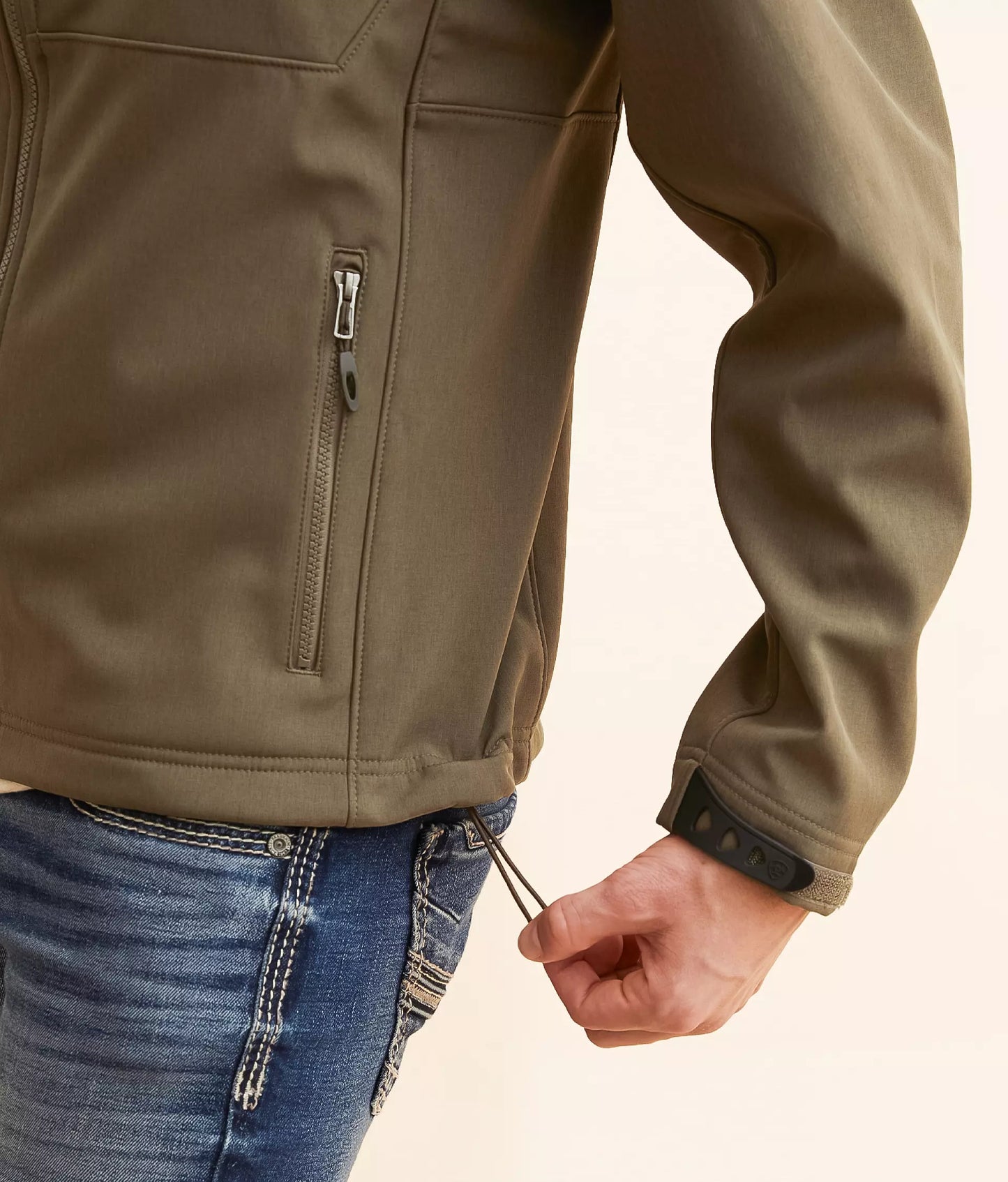 Ariat Men's Logo 2.0 Crocodile Heather Softshell Jacket 10058157