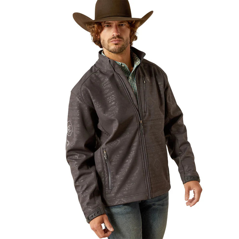 Ariat Men's Logo 2.0 Phantom Embossed Softshell Jacket 10058158