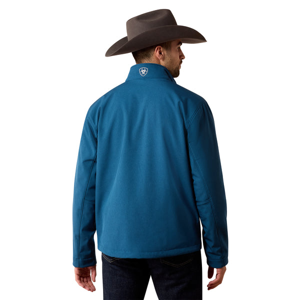 Ariat Men's Logo Softshell Jacket Legion Blue Heather 10079367