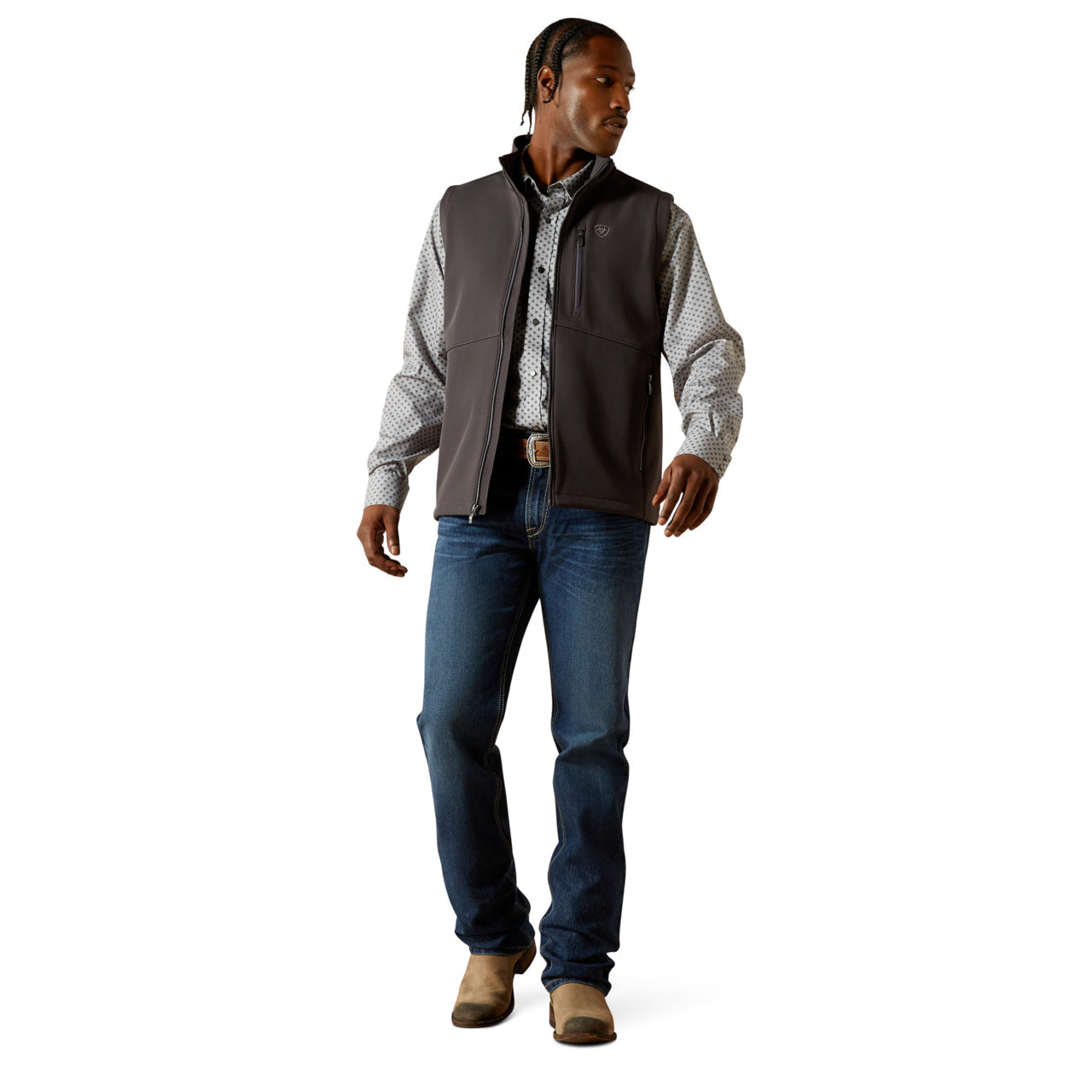 Ariat Men's Logo Phantom Softshell Vest 10062589