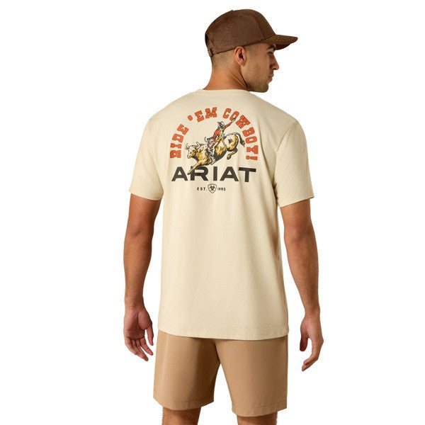 Ariat Men's Natural Ride Em Cowboy Classic Fit T Shirt 10071199