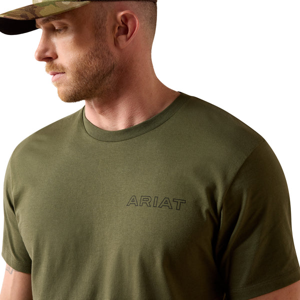 Ariat Men's Rust Serape Shield SS TShirt Grape Leaf 10079616