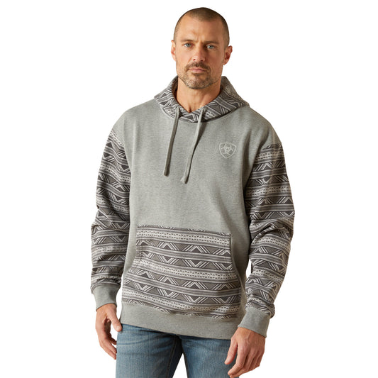Ariat Men's Southwestern Color Grey Block Hoodie 10062819