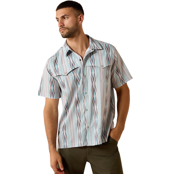 Ariat Men's VentTEK Western Snap Shirt | Moonbeam Print 10071047