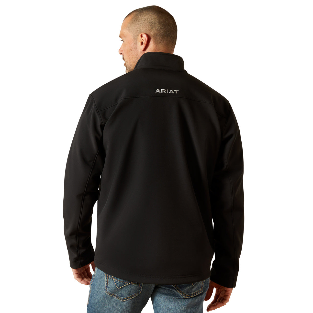 Ariat Men's Vernon Black Zip Softshell Jacket 10062596