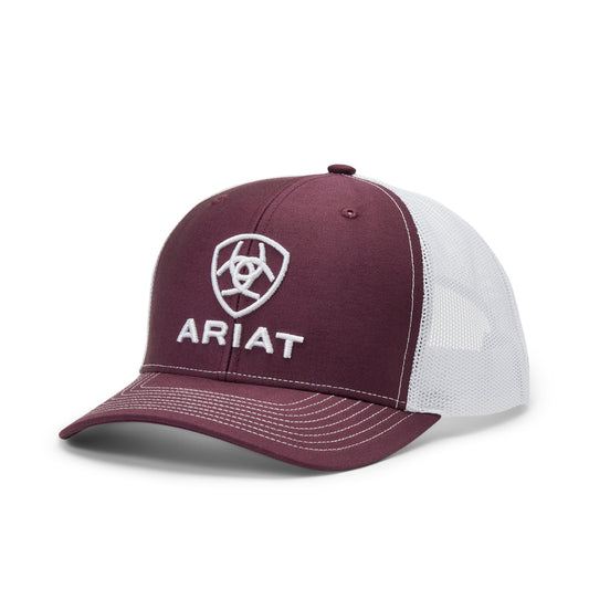 Ariat Mens R112 Burgundy Embroidered Ariat Logo Cap A300012609