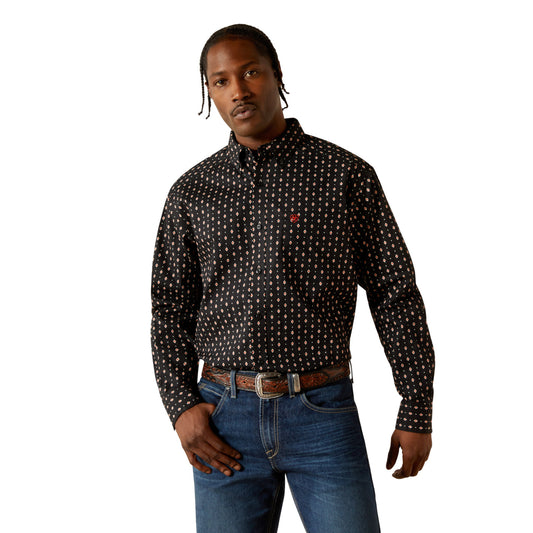 Ariat Mens Thorin Long Sleeve Shirt Black 10062182
