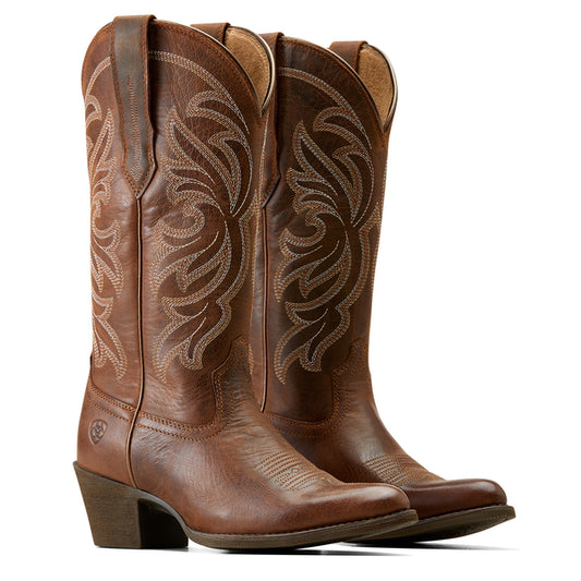 Ariat Women's Sassy Brown Heritage Stretch fit J Toe Western Boots 10051051