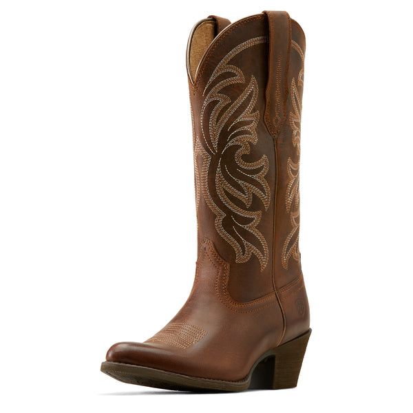 Ariat Women's Sassy Brown Heritage Stretch fit J Toe Western Boots 10051051