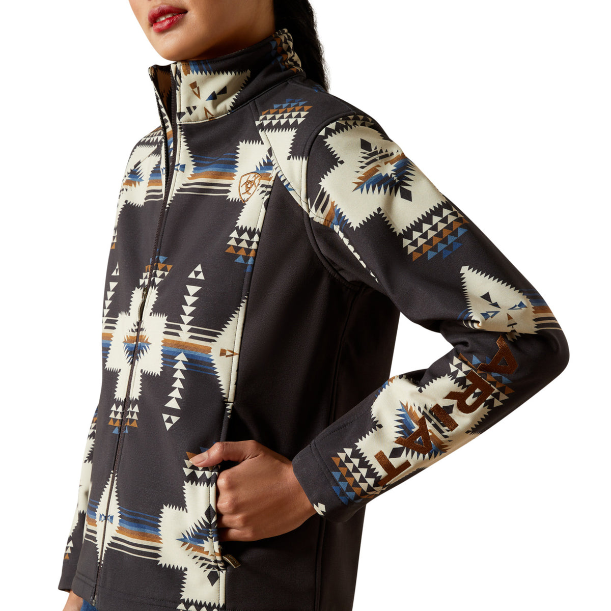 Ariat Pattern Print Ariat Womens Logo Softshell Print Jacket Thornstone Print - 10062213 ...