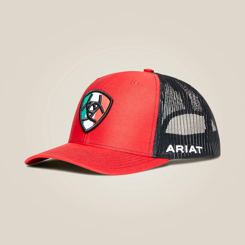 Ariat® Men's Mexico Flag Red Snapback Hat A300011704