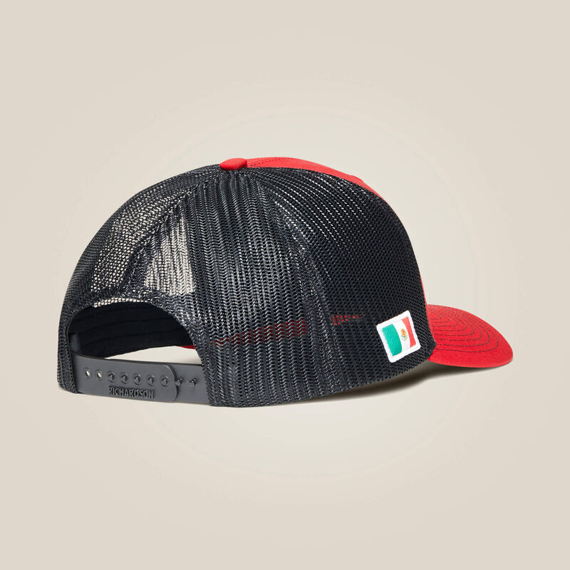 Ariat® Men's Mexico Flag Red Snapback Hat A300011704