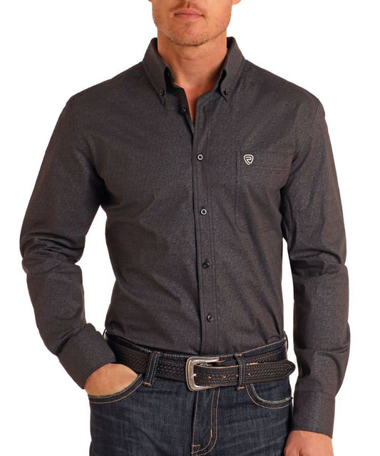 Rock & Roll Cowboy Men's Button-Down Shirt BMB4S05468
