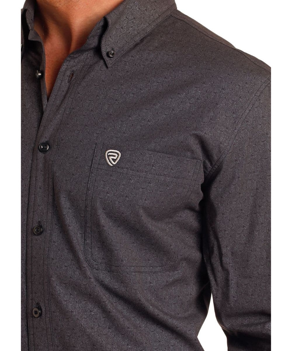 Rock & Roll Cowboy Men's Button-Down Shirt BMB4S05468