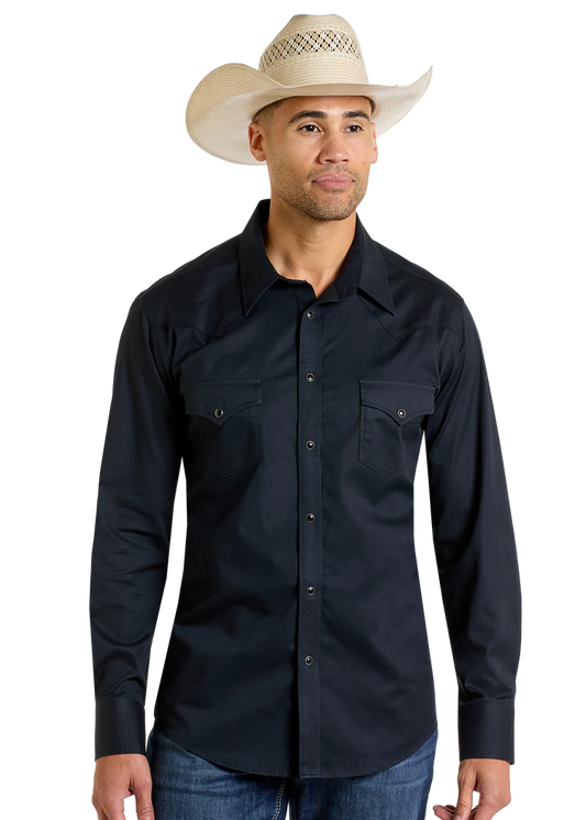 Rock and Roll Denim Modern Fit Black Long Sleeve BMN2S05132